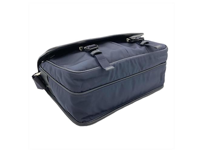 Borsa a tracolla con logo Prada Blu navy - vista 4