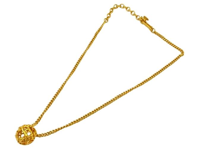 Collana Chanel Coco Mark Round Ball D'oro - vista 4