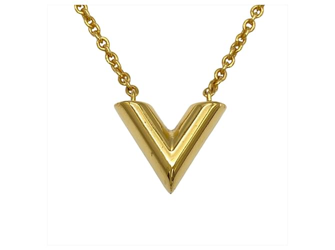 Collana Essential V Louis Vuitton D'oro - vista 2