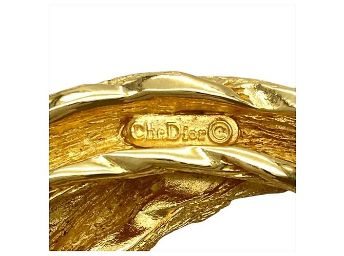 Broche Double Circle Christian Dior Dourado - vista 3