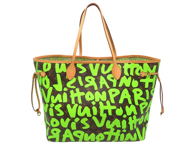 Borsa Tote Neverfull GM da donna Louis Vuitton Verde - vista 2