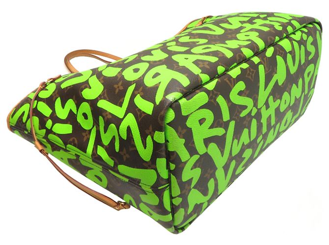 Borsa Tote Neverfull GM da donna Louis Vuitton Verde - vista 3