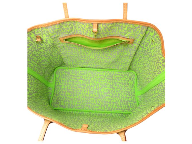 Borsa Tote Neverfull GM da donna Louis Vuitton Verde - vista 6