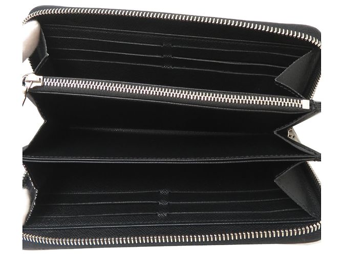 Louis Vuitton Epi Leder Zippy Wallet Schwarz - Ansicht 5