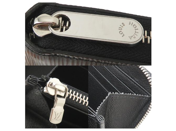 Louis Vuitton Epi Leder Zippy Wallet Schwarz - Ansicht 8