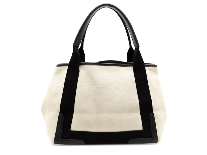 Everyday Borsa a tracolla Balenciaga Navy Cabas Small Nero Bianco - vista 2