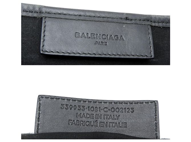 Everyday Borsa a tracolla Balenciaga Navy Cabas Small Nero Bianco - vista 7