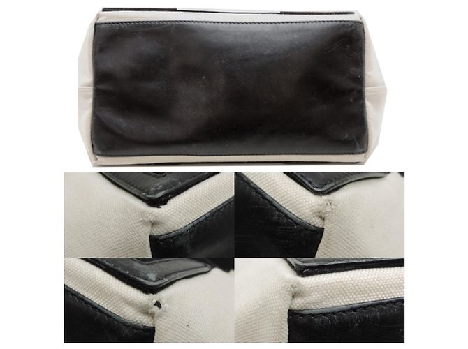 Everyday Borsa a tracolla Balenciaga Navy Cabas Small Nero Bianco - vista 8