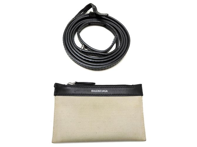 Borsa a mano Cabas XS blu navy da donna Balenciaga Nero Bianco - vista 10