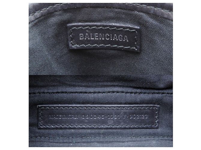 Borsa a mano Cabas XS blu navy da donna Balenciaga Nero Bianco - vista 7