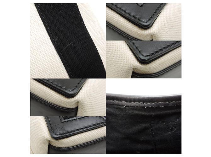 Borsa a mano Cabas XS blu navy da donna Balenciaga Nero Bianco - vista 8