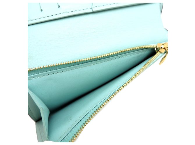 Cartera compacta vertical Louis Vuitton LV Beige Azul claro - vista 8