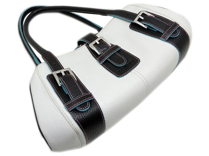 Borsa a mano da donna Loewe Senda Nero Bianco Blu - vista 3