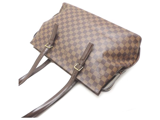 Borsa Tote da donna Louis Vuitton Chelsea N51119 Marrone - vista 4
