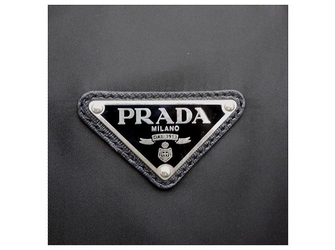 Borsa Boston in nylon Prada V20 Nero - vista 7