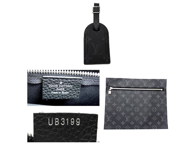 Borsa Louis Vuitton Cabas Voyage NV Nero - vista 10