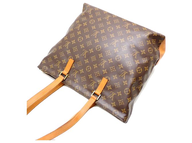 Borsa Tote Cabas Mezzo Louis Vuitton da donna Marrone - vista 4