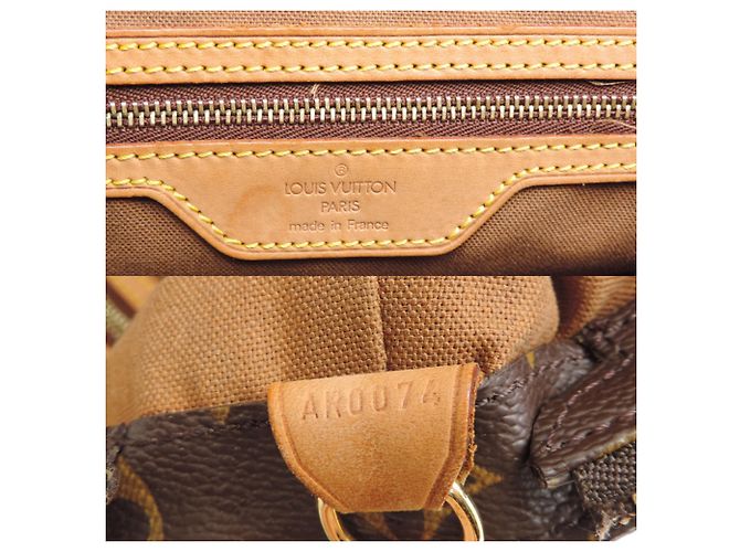 Borsa Tote Cabas Mezzo Louis Vuitton da donna Marrone - vista 7