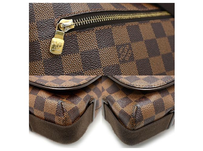 Borsa a Spalla Louis Vuitton Brooklyn MM Marrone - vista 7