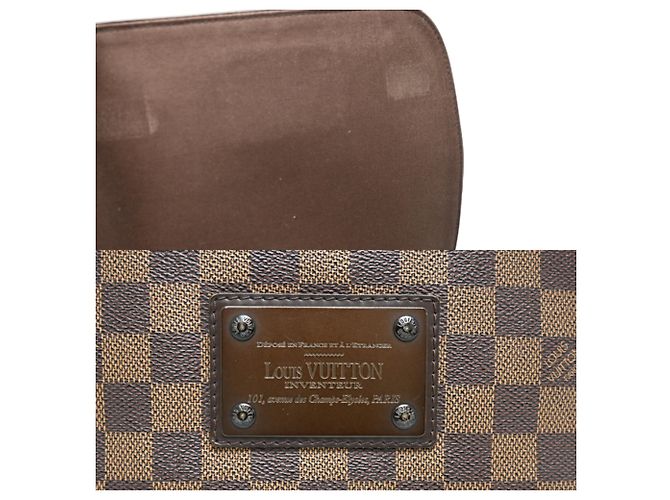 Borsa a Spalla Louis Vuitton Brooklyn MM Marrone - vista 8