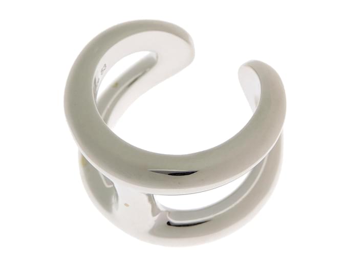 Hermès Hermes Osmo GM #53 Silver Band Ring - vista 2
