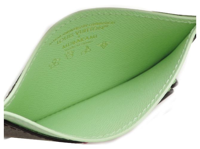 Louis Vuitton x Takashi Murakami Tarjetero Monogram Castaño - vista 5