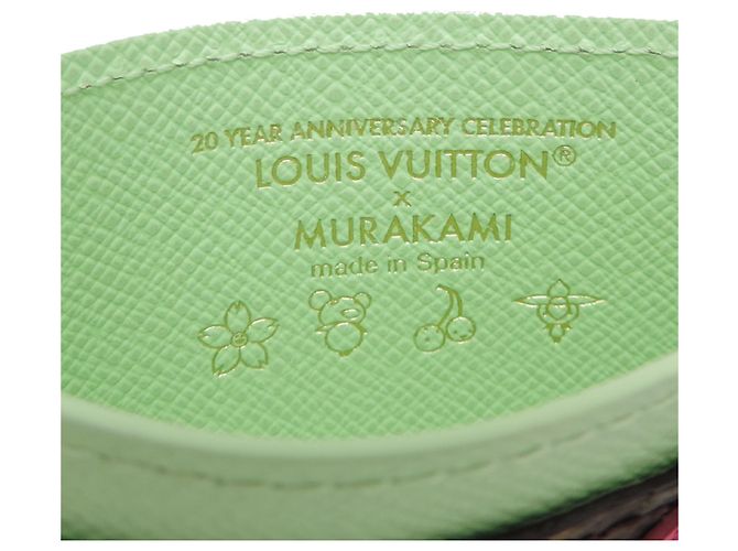 Louis Vuitton x Takashi Murakami Tarjetero Monogram Castaño - vista 6