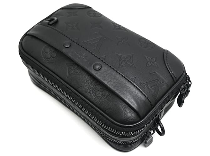 Borsa a tracolla Louis Vuitton Alpha Wearable Wallet Nero - vista 3
