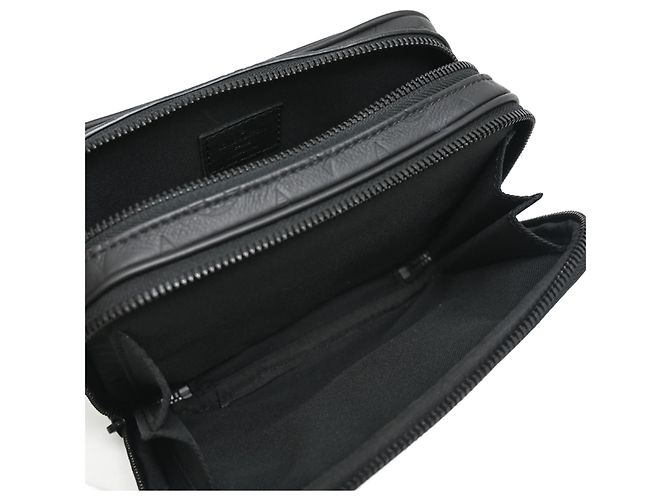 Borsa a tracolla Louis Vuitton Alpha Wearable Wallet Nero - vista 6