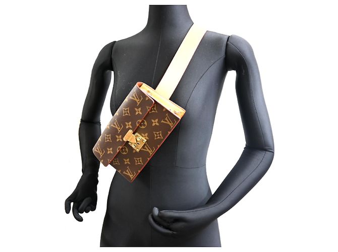 Cinturón Louis Vuitton Monogram Pouch PM Castaño - vista 10