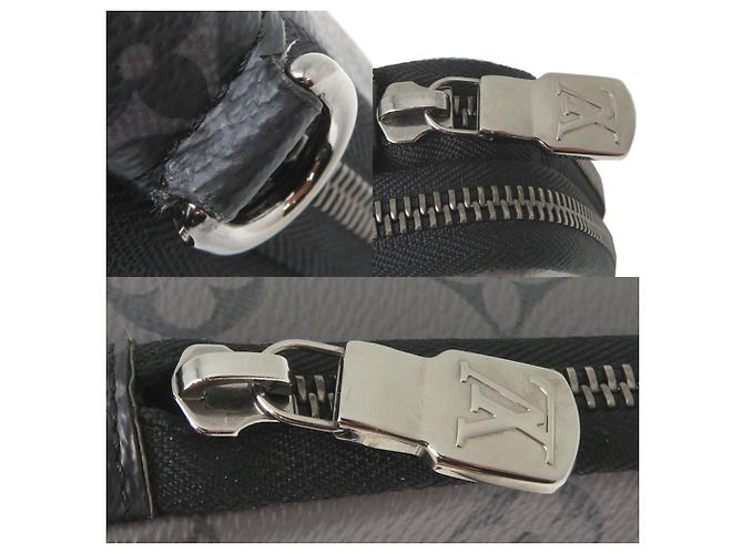 Pochette Double Phone Louis Vuitton Borsa a Spalla da Uomo Marrone Nero - vista 10