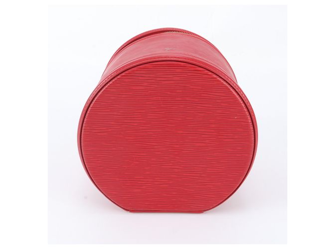 Louis Vuitton Epi Cannes Lederhandtasche Rot - Ansicht 5
