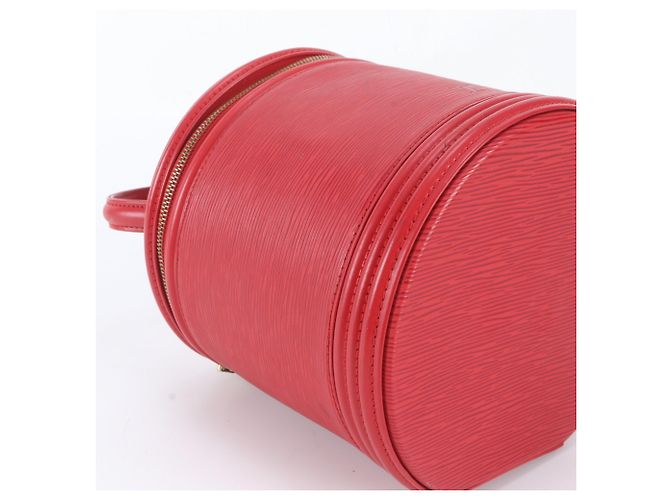 Louis Vuitton Epi Cannes Lederhandtasche Rot - Ansicht 6