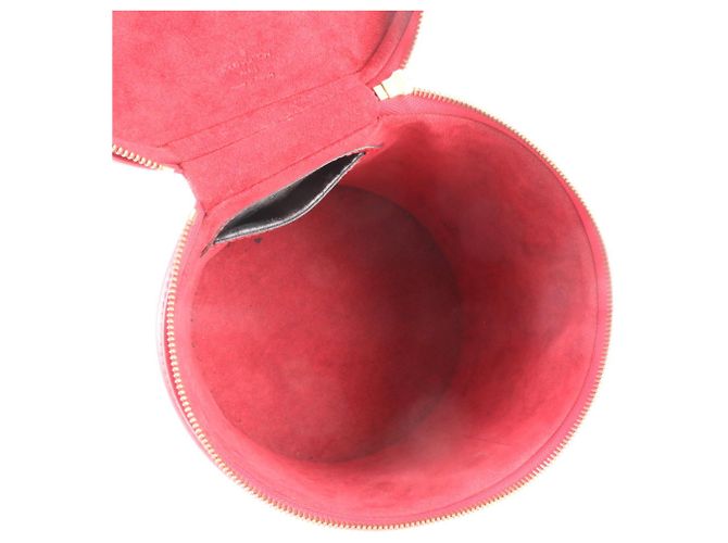 Louis Vuitton Epi Cannes Lederhandtasche Rot - Ansicht 7