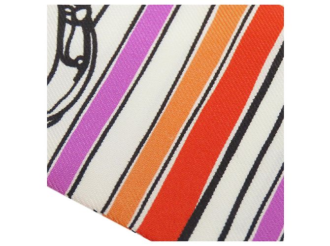 Hermès Seidentuch Twilly White Rayures D Ete - Ansicht 4