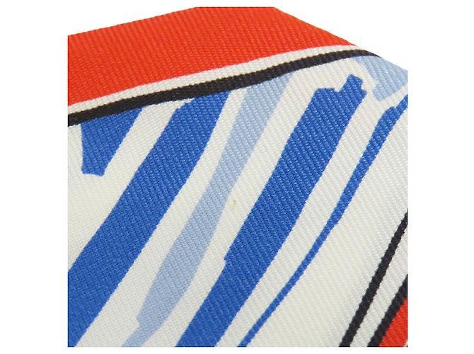 Hermès Seidentuch Twilly White Rayures D Ete - Ansicht 5