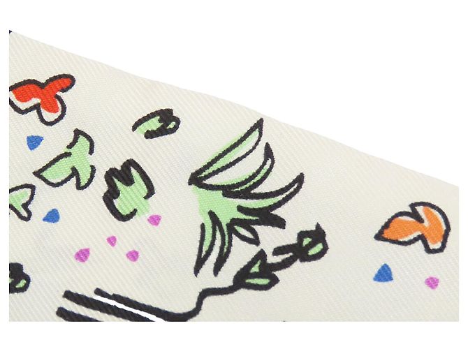 Hermès Seidentuch Twilly White Rayures D Ete - Ansicht 6