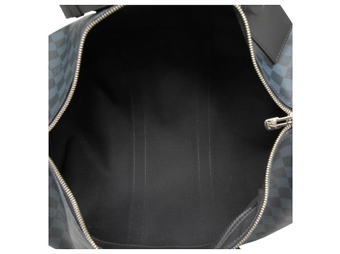 Louis Vuitton Keepall Bandouliere 45 in Damier Graphite nero - vista 4