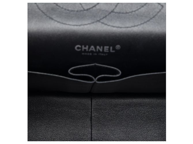 Chanel Black Jumbo Classic Lambskin Double Flap Nero - vista 4