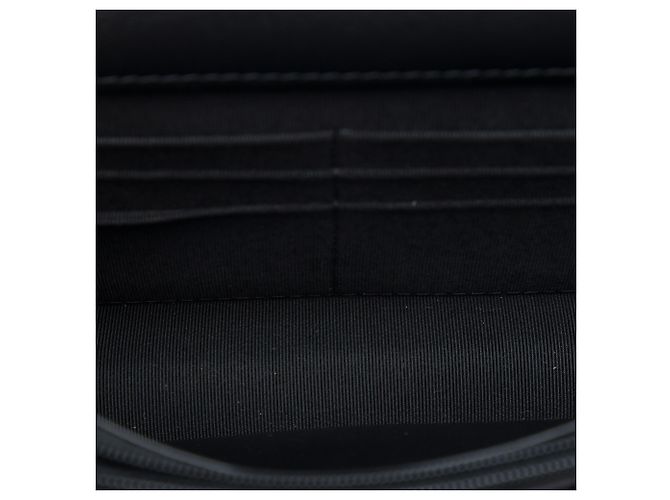 Chanel Black Quilted Suede Cocostellar Wallet on Chain Schwarz - Ansicht 4