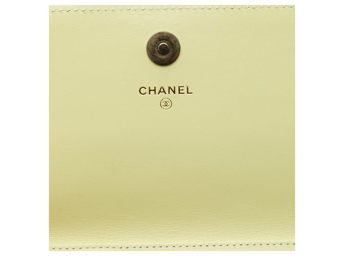 Chanel Green CC gestepptes Caviar Wallet on Chain Grün Hellgrün - Ansicht 5