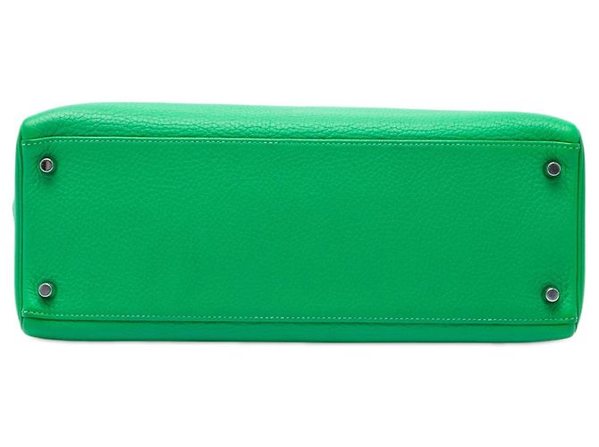Hermès Green Clemence Kelly II Retourne 35 Verde - vista 3