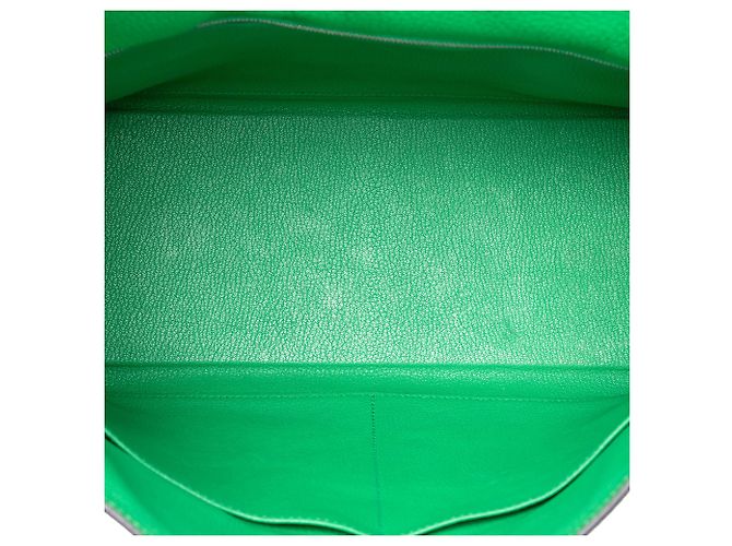 Hermès Green Clemence Kelly II Retourne 35 Verde - vista 4