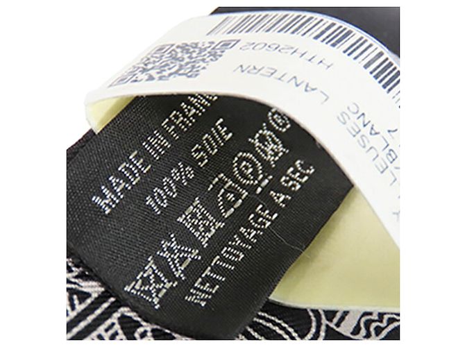 Hermès Black Merveilleuses Lanternes Seidentuch Twilly Schwarz - Ansicht 4
