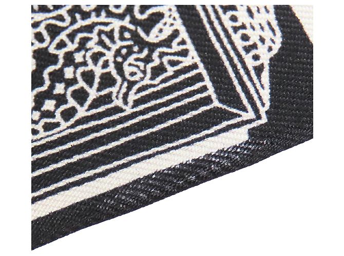 Hermès Black Merveilleuses Lanternes Seidentuch Twilly Schwarz - Ansicht 7