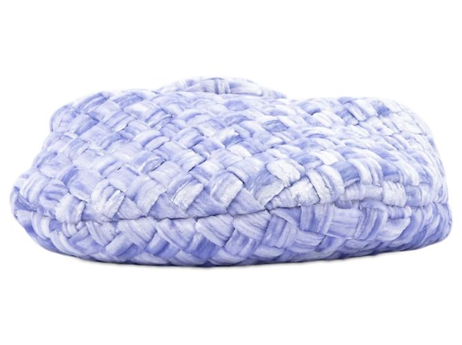 Bottega Veneta Jodie Mini in velluto viola Intrecciato Porpora - vista 3