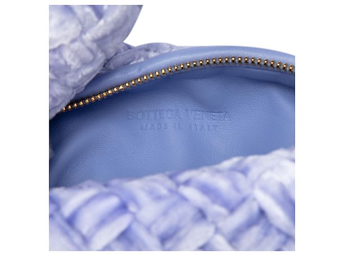 Bottega Veneta Jodie Mini in velluto viola Intrecciato Porpora - vista 5