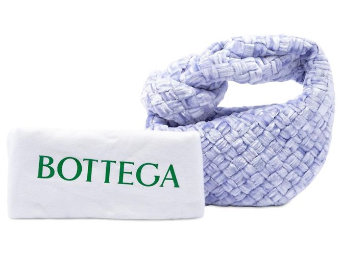 Bottega Veneta Jodie Mini in velluto viola Intrecciato Porpora - vista 7