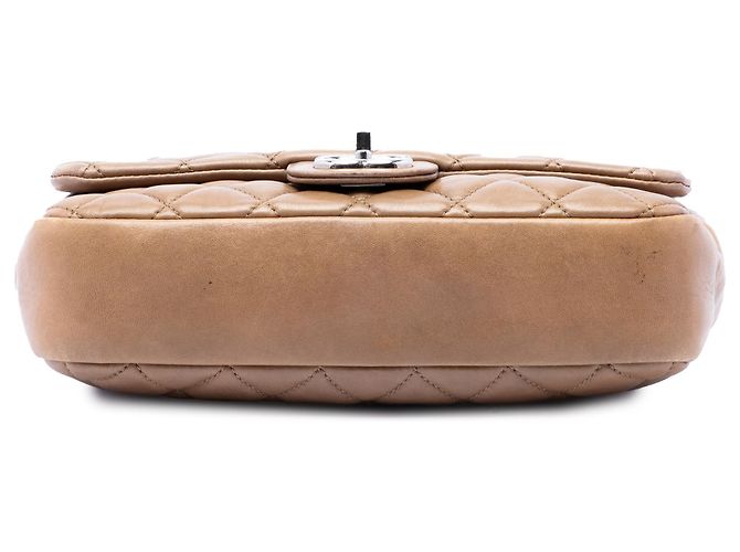 Chanel Marrone Borsa Flap Coco Rain in agnello trapuntato Medium - vista 3