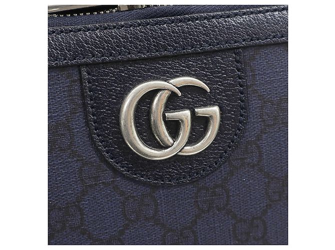Trolley Gucci Blue Small GG Supreme Ophidia Blu navy - vista 11